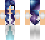 galaxy girl in a dress