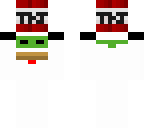 ninja chicken carrying a tnt block
