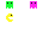 pac man and ghost