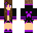 purple and black creeper hoodie