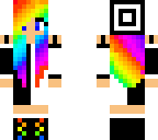 rainbow black and white