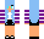 aphmau in blue hair
