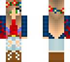 blue and red