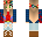 blue and red