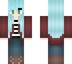 blue hair cutie