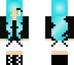 blue haired girl