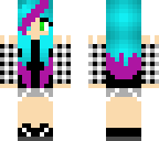 blue haired girl