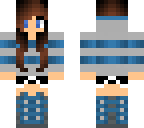 blue hoodie girl