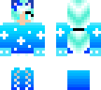 blue winter cat girl