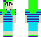 cute blue green and purple girl