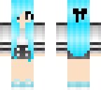cute blue hair girl