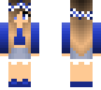 cute blue spring girl