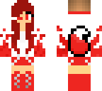 flaming red girl