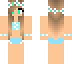 flower bikini girl