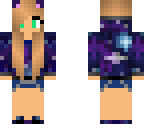 galaxy cat with green eyes