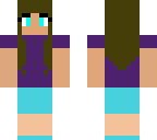 girl in blue skirt