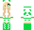green panda girl