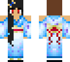 kimono girl with black hair