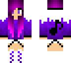 music girl  in purple