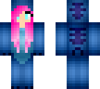 pink hair stich onesie girl