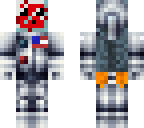 red slim a as a astronaut