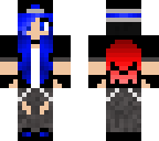 tom boy with blue hair