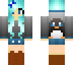 wintery penguin girl edit