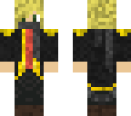 black with red undershirt