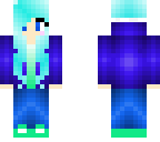 blue cute girl