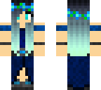 blue fighter girl