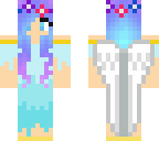 blue galaxy haired angel