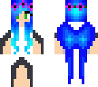 blue haired angel