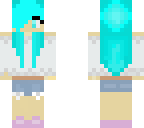 blue haired girl