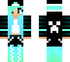 blue haired gurl