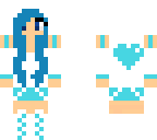 blue heart girl