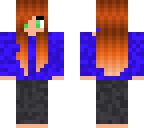 blue hoodie girl