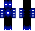 blue neon man