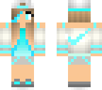 blue nike girl
