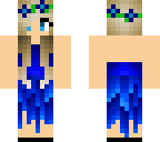 blue prom girl