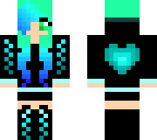 blue radioactive girl