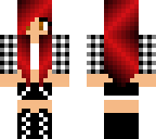 checkered black and white girl