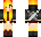 cute fire girl