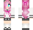edited kawaii neko school girl