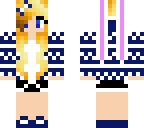 female golden bunny winter skin base