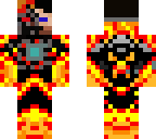 fire cyborg skin