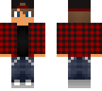 flannel boy with hat