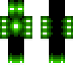 green neon man