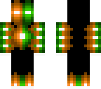 greenorange neon man