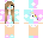 half pink and blue baby