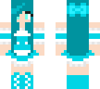 kawaii blue maid